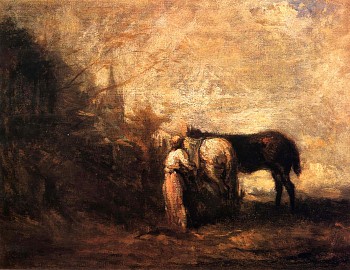 Work: Jean Baptiste Camille Corot Les Chevaux de Wouvermans, 1872-74