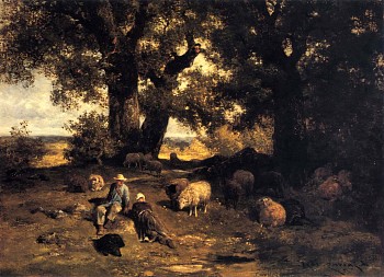 Work: Charles Emile Jacque A Summer Afternoon, 1871