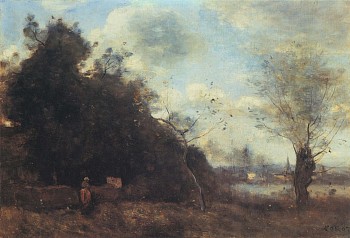 Work: Jean Baptiste Camille Corot Les Prés au Vieux Saule, 1870-73